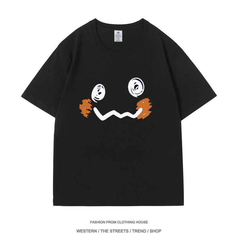 Anime Merchandise For Men - Miki Q Kollaborations-T-Shirt, Mini Hill Cartoon-