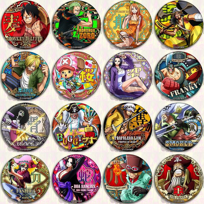 Zoro Anime Merchandise - One Piece Anime Abzeichen Pin Set
