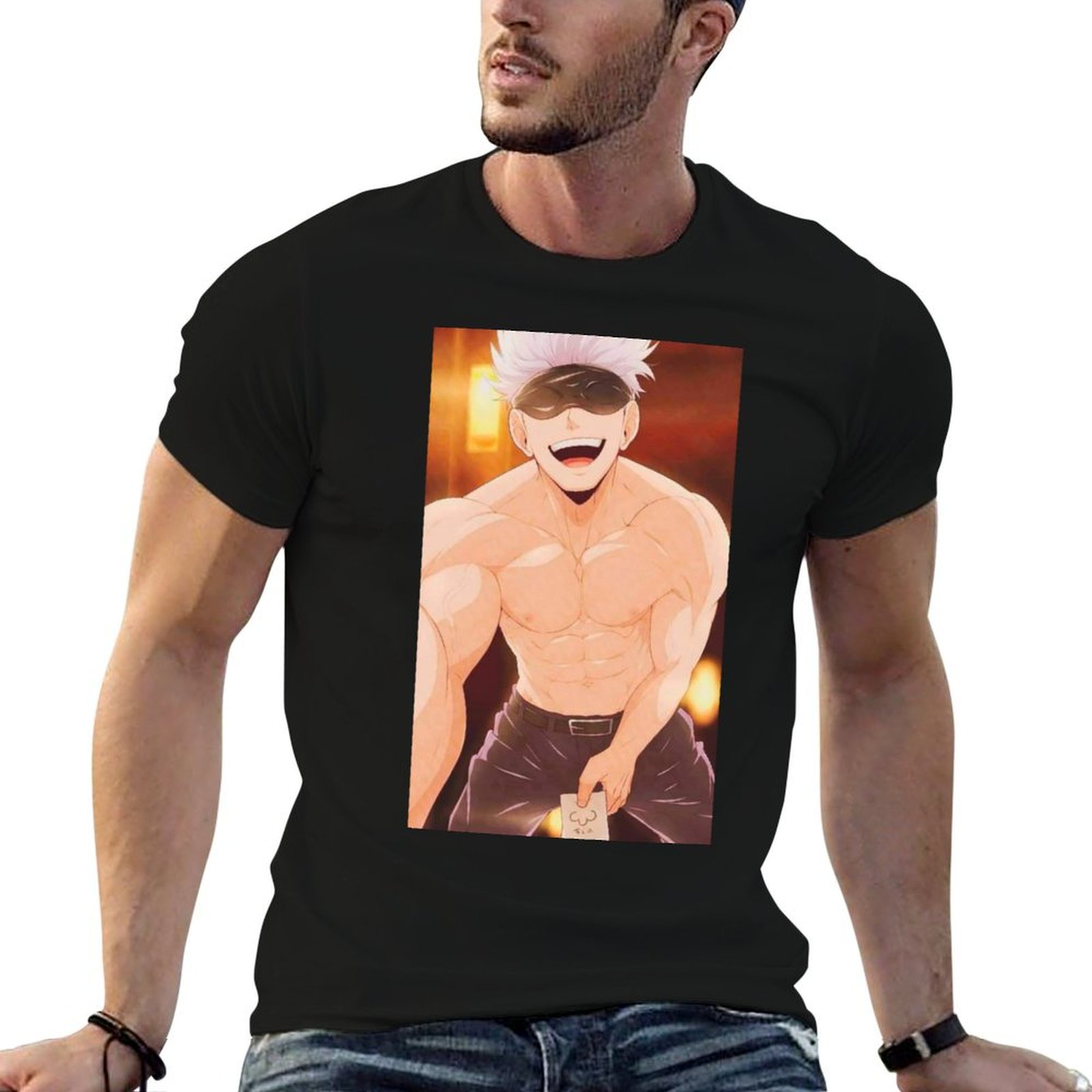 Gojo Satoru Merchandise T-Shir – Anime Merchandise For Men Bewertung und Preis
