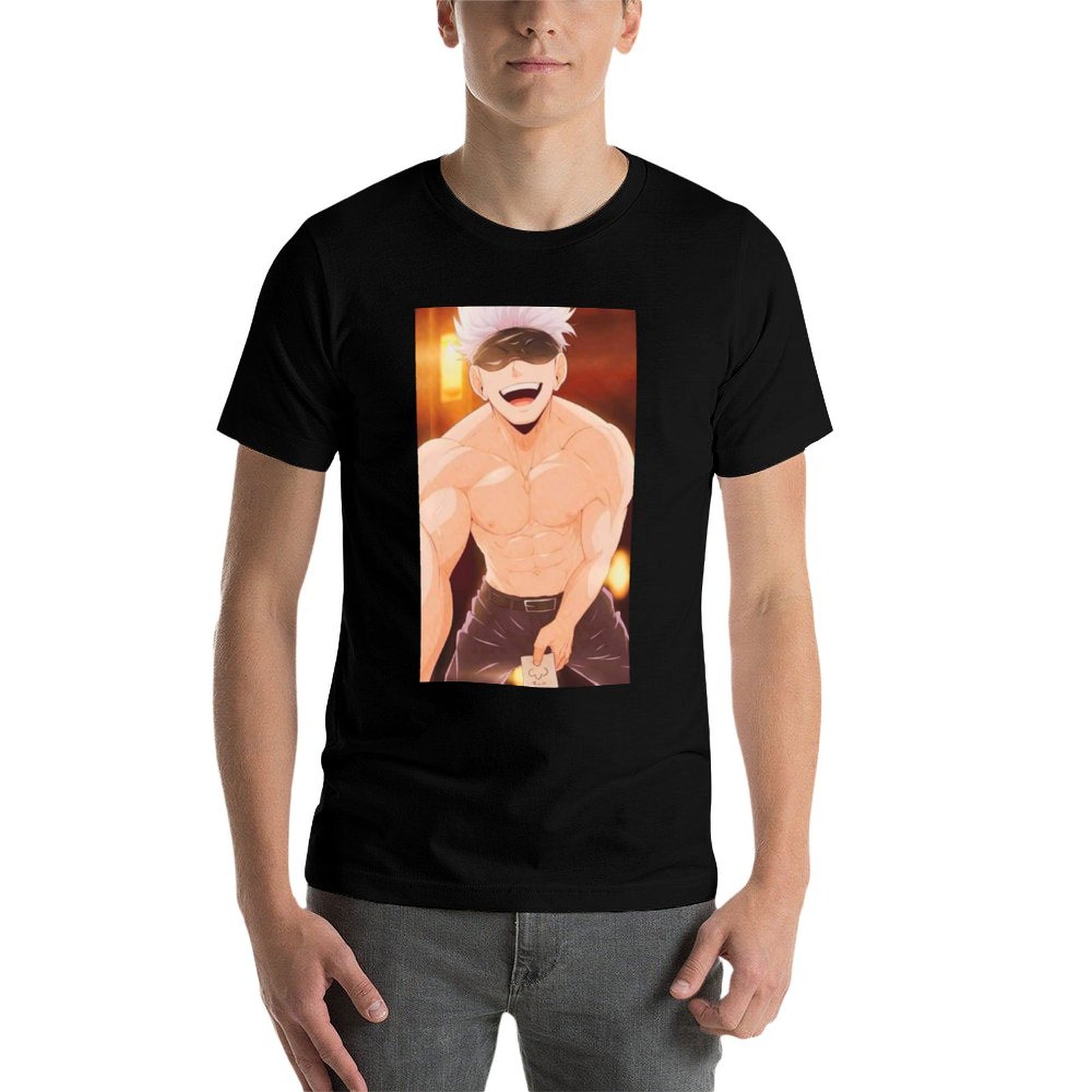 Gojo Satoru Merchandise T-Shir – Anime Merchandise For Men Bewertung und Preis