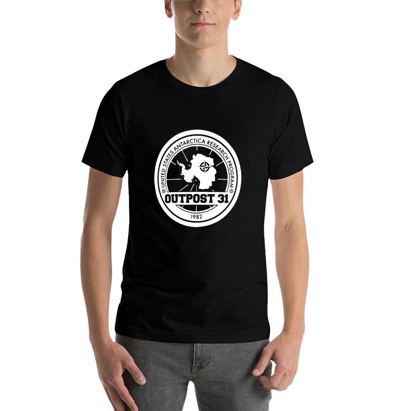 Outpost 31 Logo MERCHANDISE T- – Anime Merchandise For Men Bewertung und Preis